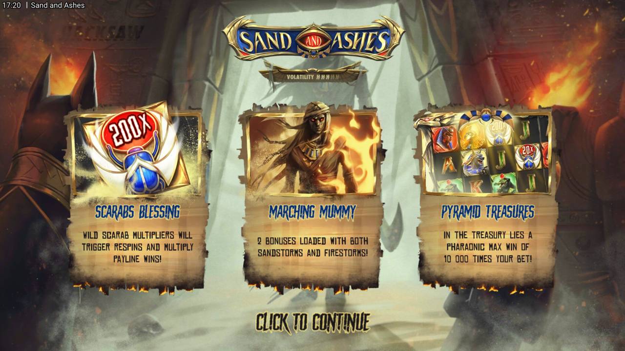 Sand And Ashes (Hacksaw Gaming) Image 1